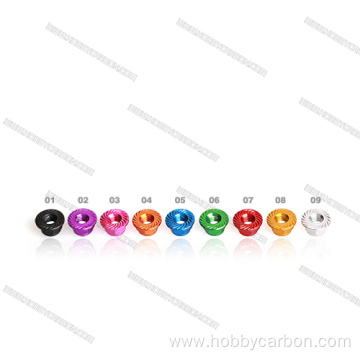 Aluminum wheel self-lock nuts